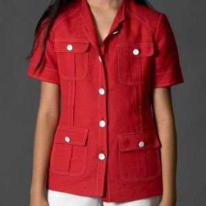 Calvin Klein Red button down top